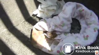 Japanese School Girl in pantypoop 2-3