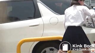 Japanese School Girl in pantypoop 2-3