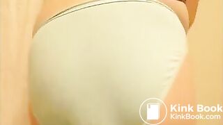 Big mess in her panties