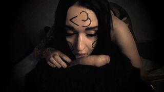 gorgeous n sexy Russian poops and gives blowjob