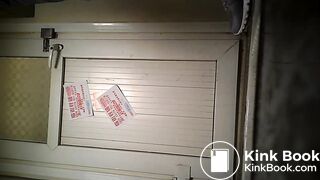 chinese girl pooping with Moaning