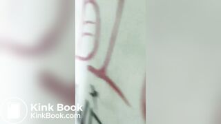 woman she pooping in an abandoned hotel