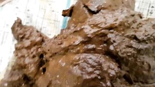 Hot Woman Workout Panty Poop