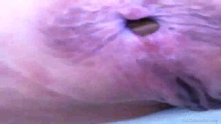 woman pooping on toilet - video 15