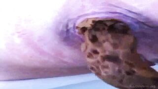 woman pooping on toilet - video 15