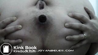 Constipated Iris manages to do a big shit on the floor for us