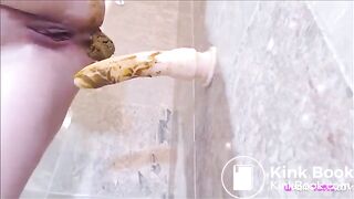 Filthy Dildo In The Shower