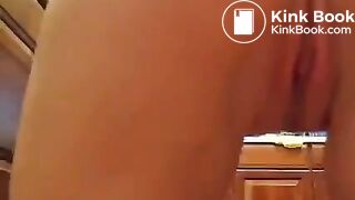 Sexy milf shit in cup