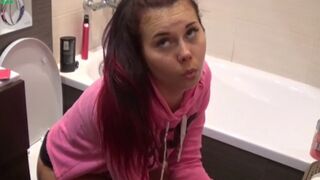 Sexy teen toilet pooping - video 34