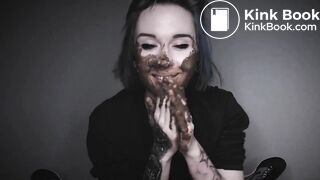 Hot Demon girl gives very hot shitty blowjob