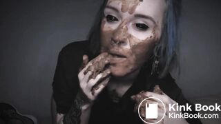 Hot Demon girl gives very hot shitty blowjob