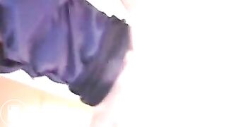 Blonde milf shitting a big delicious turd