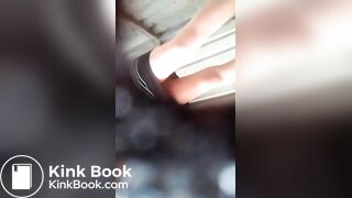 Voyeur pooping no wipe