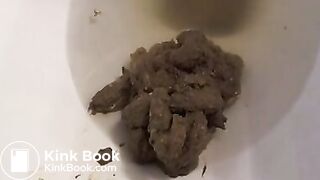 R. ass drops a lot on toilet