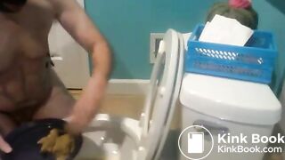 slave eating shit - femdom