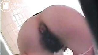 big opened rounded beautiful ass in japanese toilet