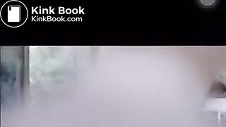 Teacher drinks laxative diarrhea on the floor scene