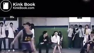 Teacher drinks laxative diarrhea on the floor scene