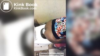 Cute girl pooping in public