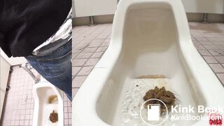 pretty-girl-and-pile-of-shit-in-toilet