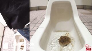 pretty-girl-and-pile-of-shit-in-toilet