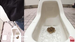 pretty-girl-and-pile-of-shit-in-toilet