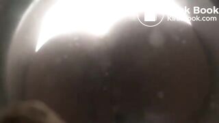 Girl shits into the toilet bowl part 3