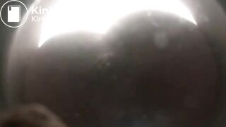 Girl shits into the toilet bowl part 3