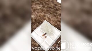 Country BBW pisses and shits again