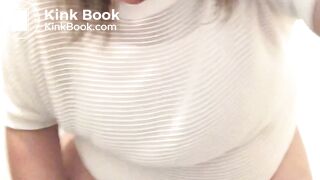 BBW eats shit in a public toilet