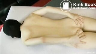 masked japanese girl stretching and shitting 6