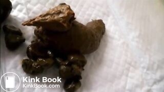 japanese girl in glasses doggystyle shit on bed