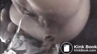 Beautiful brunette takes huge dump outdoors