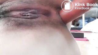 Hot Korean putting sausage in ass