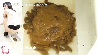 Japanese woman diarrhoea toilet