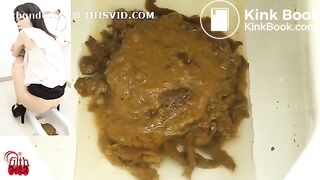 Japanese woman diarrhoea toilet