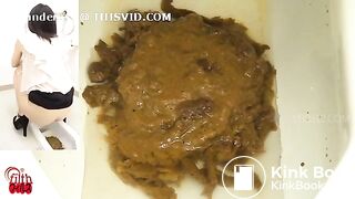 Japanese woman diarrhoea toilet