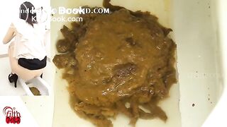 Japanese woman diarrhoea toilet