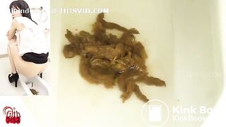 Japanese woman diarrhoea toilet