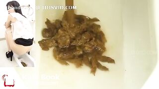 Japanese woman diarrhoea toilet