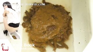 Japanese woman diarrhoea toilet