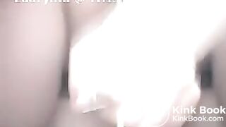 Girl pooping, pissing and changing tampax