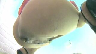 Red uniform lady excretion