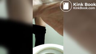 russian girl shitting in toilet