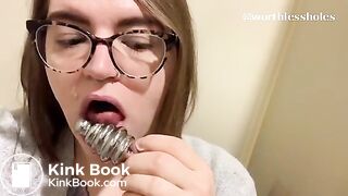 [ME] Eating shit from plug and edging