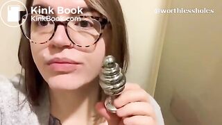 [ME] Eating shit from plug and edging