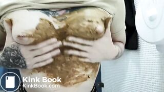 Woman Public WC pervert scat