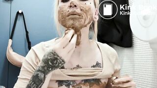 Woman Public WC pervert scat