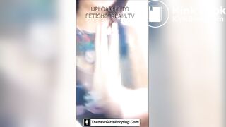 ... ink pooping on the toilet