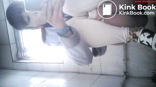 Girl poop in public toilet 71